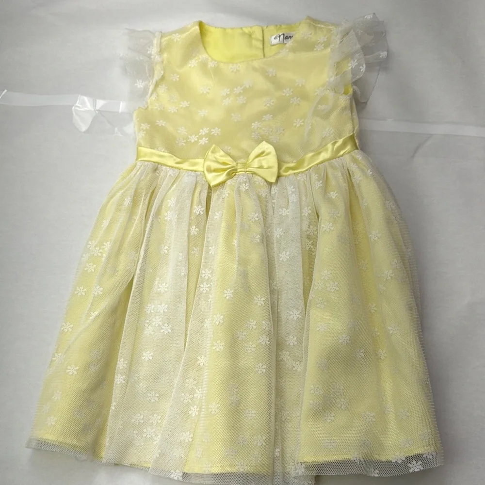 Nannette Yellow Sleeveless Sundress for Weddings_2